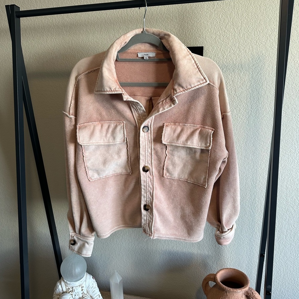 Vici Blush Pink Shacket